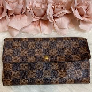 😍 AUTHENTIC Portefeuille Sarah Long Wallet Damier